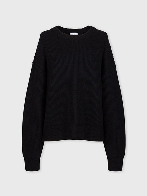 black baggy jumper